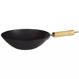 Wok antiadhésif en acier au carbone John Lewis, 31 cm