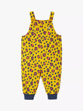 Salopette en coton bio Frugi Baby Parsnip à imprimé jaguar, multicolore