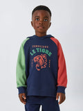 Sweat à capuche John Lewis Kids' Colour Block Tiger, multicolore