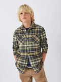 Chemise en coton brossé à carreaux multicolores pour enfants John Lewis, multicolore