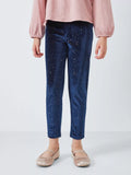 Leggings en velours pailleté pour enfants John Lewis, multicolores