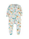 Frugi Baby Lovely Organic Cotton Bodysuit, Soft White Giraffes - McGrocer