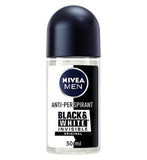 NIVEA MEN Black White Invisible 72h Anti-Perspirant Roll-On Deodorant 50ml