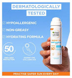 Garnier Ambre Solaire Sensitive Crème Solaire Hydratante Visage Brume SPF50 75 ml