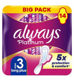 Always Platinum Day Night Sanitary Towels With Wings 14 Pads