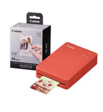 Canon Selphy QX20 Instant Photo Printer - Terracotta Red - Printer 60 Shot Pack