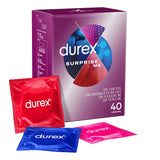 Préservatifs Durex Surprise Me Variété, paquet de 40