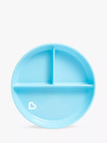 Assiette à ventouses compartimentée Munchkin, bleue