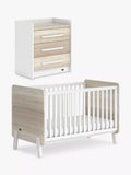 Lit bébé Boori Natty et commode 3 tiroirs Neat, blanc/hêtre