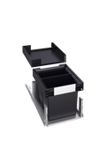 Poubelle de cuisine coulissante sous plan de travail BLANCO SELECT II 40/2, 2 x 26 L, gris foncé