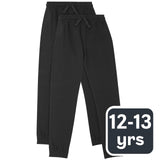 M&S Unisex Regular Fit Joggers, 12-13 Years, Black
