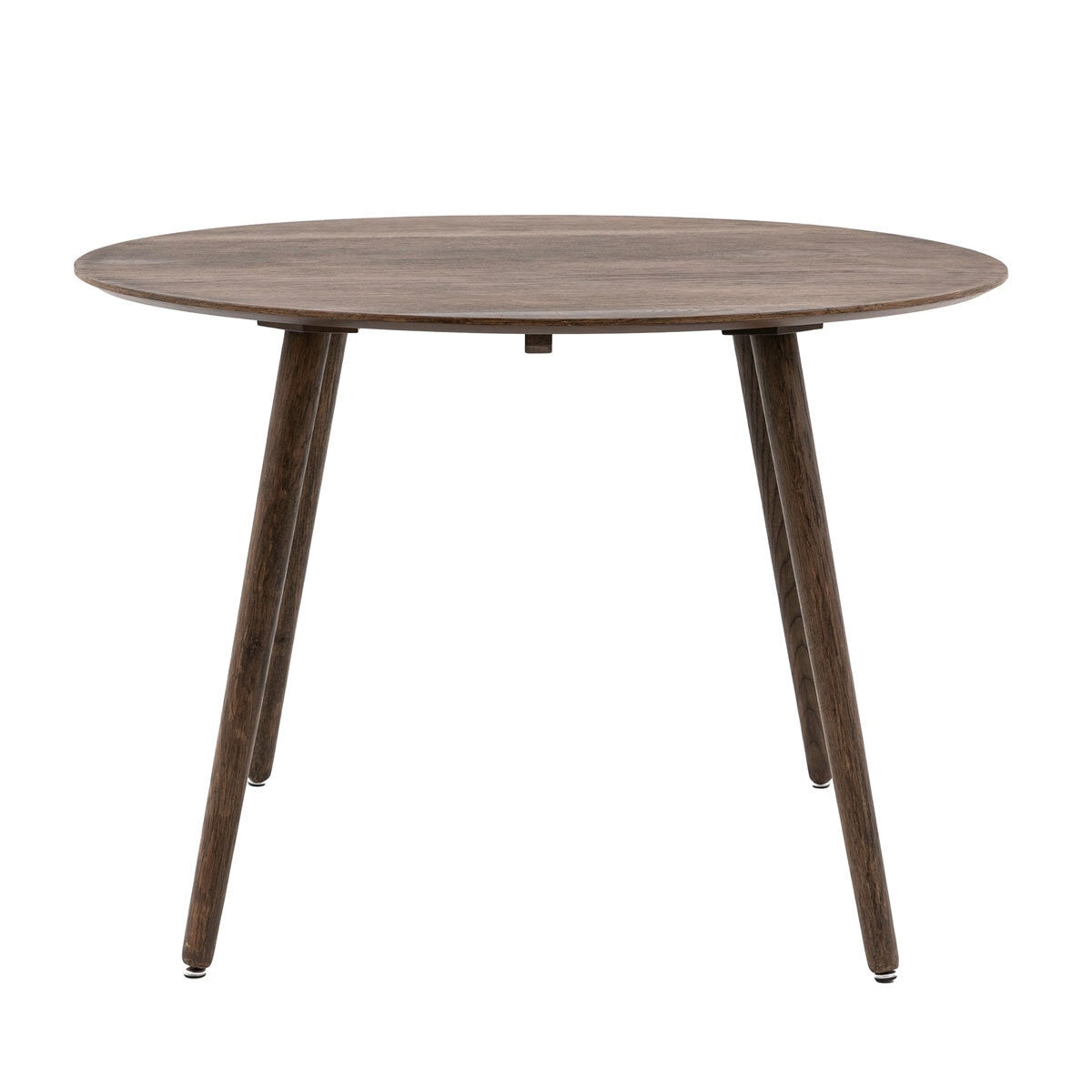 Gallery Hatfield Smoked Round Dining Table, Seats 4 - McGrocer