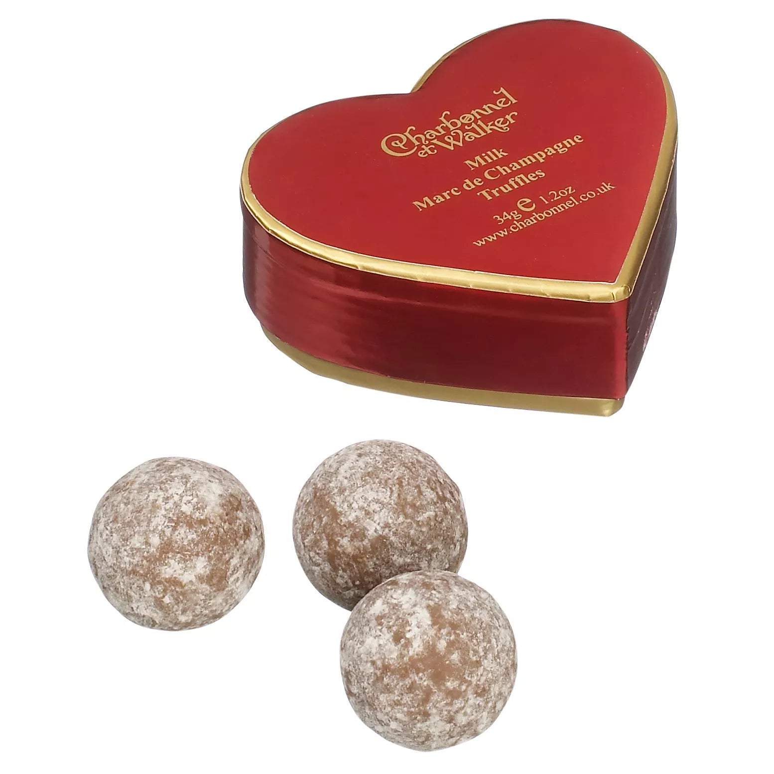 Charbonnel et Walker Mini Red Heart Champagne Truffle, 34g - McGrocer