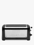 Grille-pain Dualit 2 tranches Long Lite, noir brillant