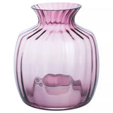 Vase coussin en cristal Dartington, H 21,5 cm, couleur bruyère