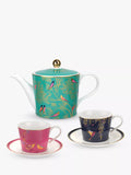 Coffret cadeau théière, tasse et soucoupe Sara Miller Chelsea Collection 1,1 L, multicolore
