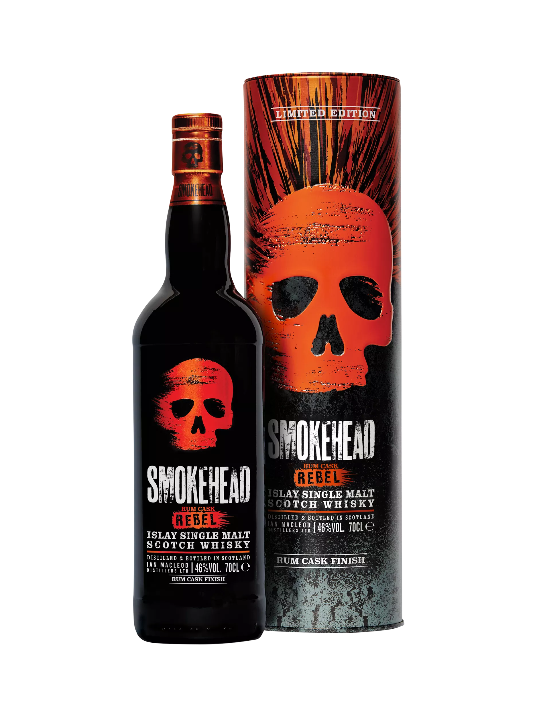 Smokehead Rum Cask Rebel Single Malt Scotch Whisky, 70cl - McGrocer