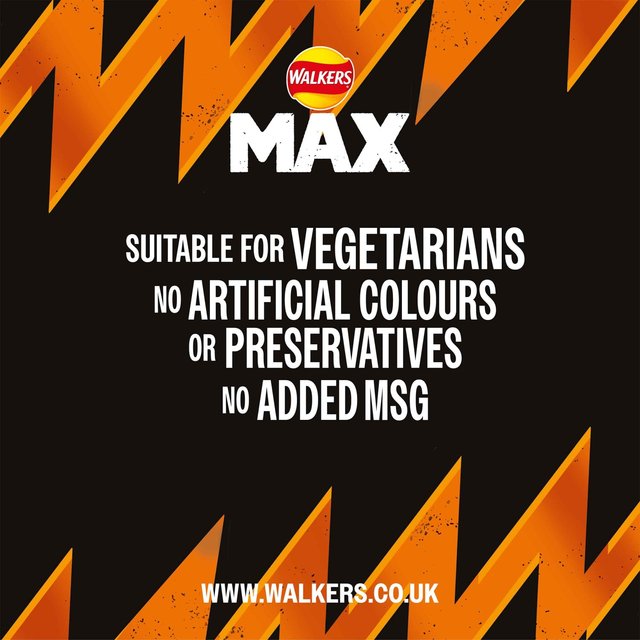 Walkers Max Punchy Paprika Sharing Bag Crisps 140g GOODS M&S
