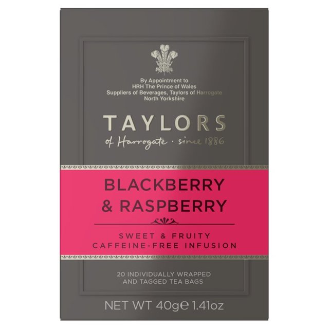 Taylors Blackberry & Raspberry Teabags 20 per pack GOODS M&S