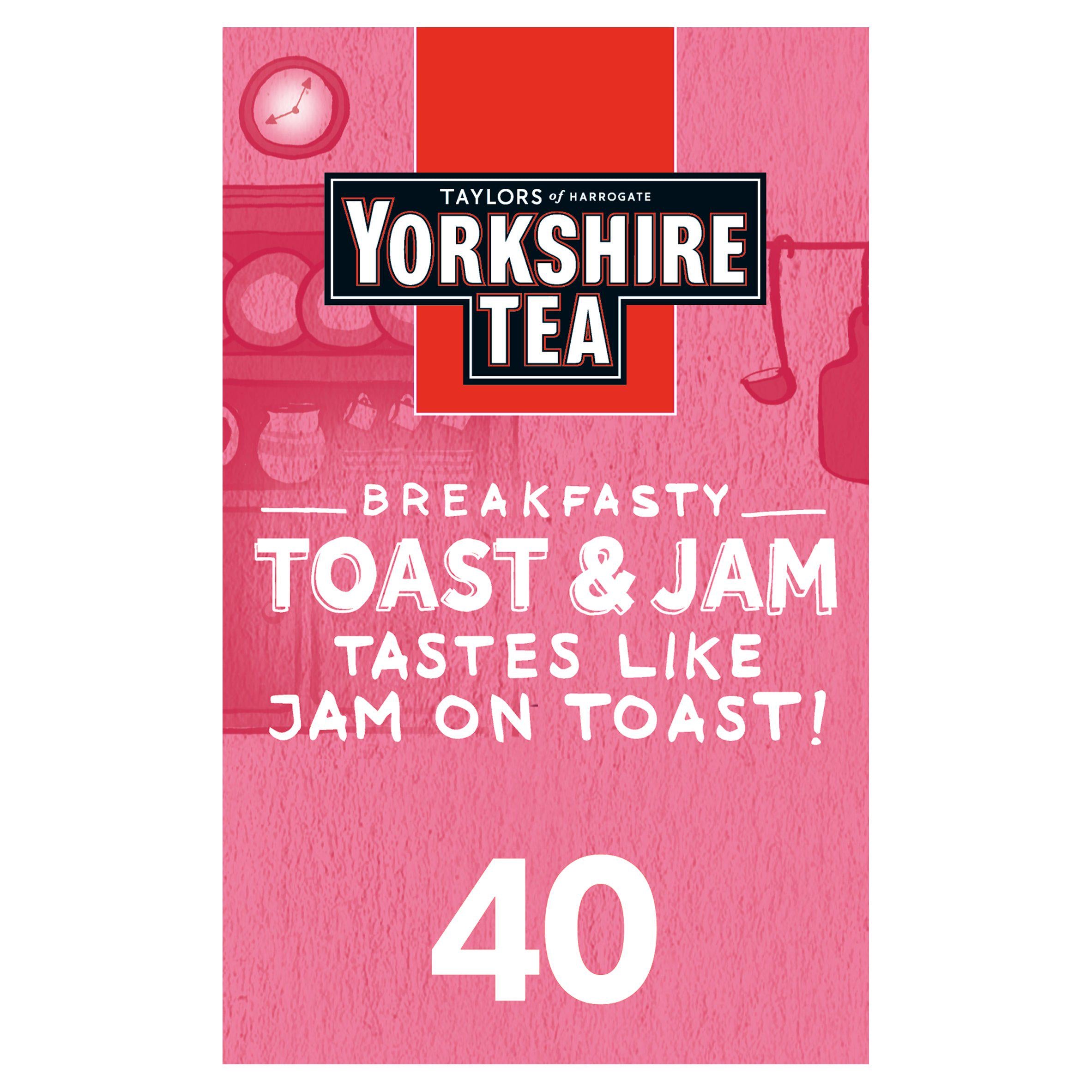 Taylors of Harrogate Yorkshire Tea Toast & Jam Brew Tea Bags x40 125g GOODS Sainsburys