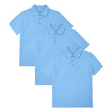 MS Pure Cotton School Polo Shirts 9-10 Years Blue
