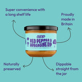 Dipp Dips Red Pepper Aubergine Dip