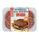 MS 4 Smashed Beef Burgers