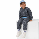 MS Doodle Print Sweatshirt 6-7 Years Charcoal