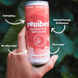 Revibed Energise Peach and Hibiscus Lightly Sparkling Water