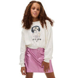 MS New York Cat Sweatshirt 7-8 Years Ecru