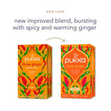 Pukka Organic Three Ginger Tea x20 Home-Compostable Herbal Tea Bags