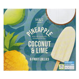 MS 6 Pineapple Coconut Lime Ice Lollies