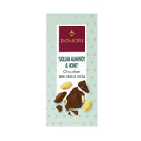 Domori Sicilian Almonds Honey Dark Chocolate with Criollo Cocoa
