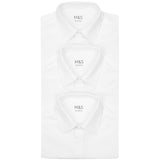 MS Boys Easy Iron School Shirts 9-10 Years White