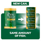 John West Tuna Chunks in Sunflower Oil 4x125g 102g drainedl