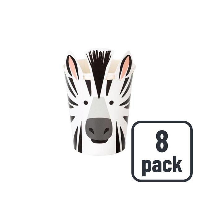 Zebra Recyclable Paper Party Cups 8 per pack GOODS M&S