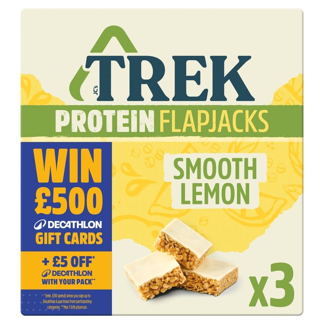 TREK Smooth Lemon Protein Flapjacks Multipack 3 x 50g GOODS M&S