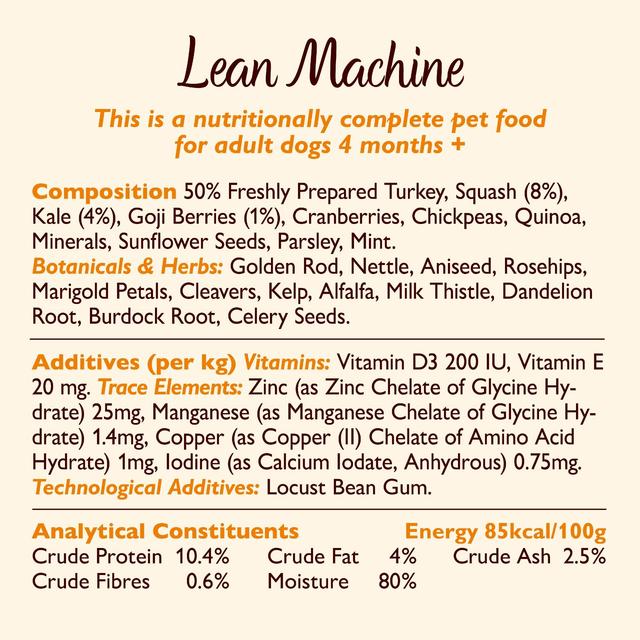 Lily's Kitchen Lean Machine Tin for Dogs 400g GOODS M&S