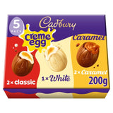 Œufs Cadbury Chocolat Blanc Assortiment Caramel & Crème Egg 200g
