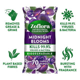 Zoflora Midnight Blooms Antibacterial Multi-surface Wipes 70 per pack GOODS M&S