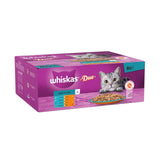 Whiskas 1+ Adult Wet Cat Food Pouches Surf & Turf Duo in Jelly 80 x 85g GOODS M&S