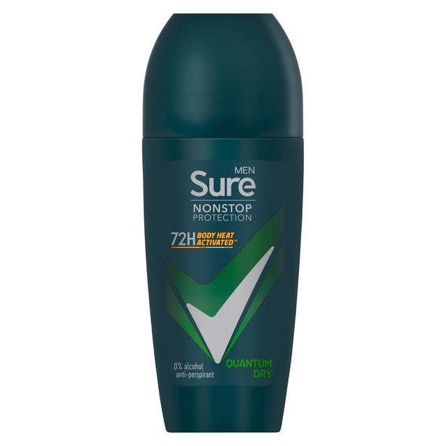Sure Men 72hr Nonstop Antiperspirant Deodorant Roll On Quantum Dry 50ml GOODS M&S