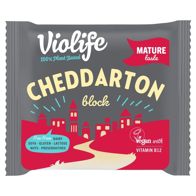 Violife Cheddarton Block Cheddar Cheese Alternative 200g GOODS M&S