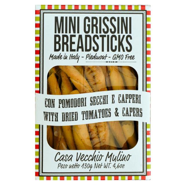 Vecchio Mulino Mini Grissini with Tomatoes & Capers 130g GOODS M&S