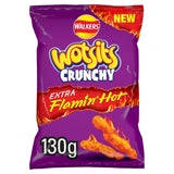 Walkers Wotsits Crunchy Extra Flamin' Hot Sharing Bag Snacks 130g GOODS M&S