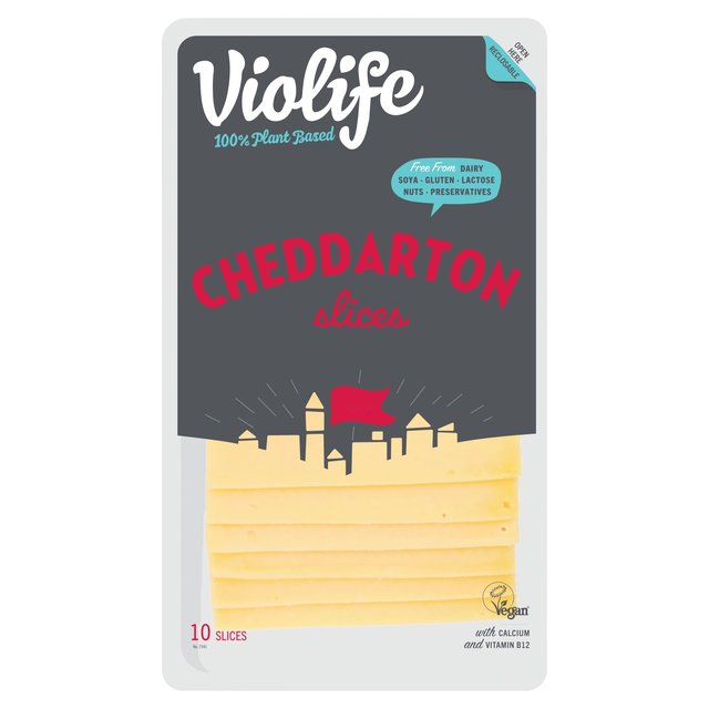 Violife Cheddarton Sliced Cheddar Cheese Alternative 150g GOODS M&S