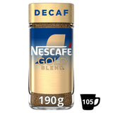 Café instantané décaféiné Nescafe Gold Blend 190 g
