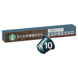 Starbucks By Nespresso Decaf Espresso Roast Coffee Pods 10 Capsules GOODS ASDA