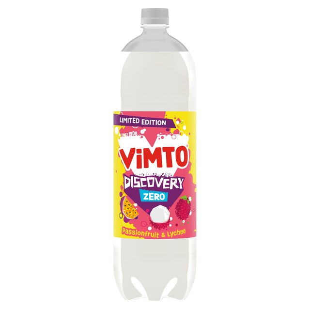 Vimto Discovery Passionfruit & Lychee No Added Sugar Fizzy Drink 2L - McGrocer