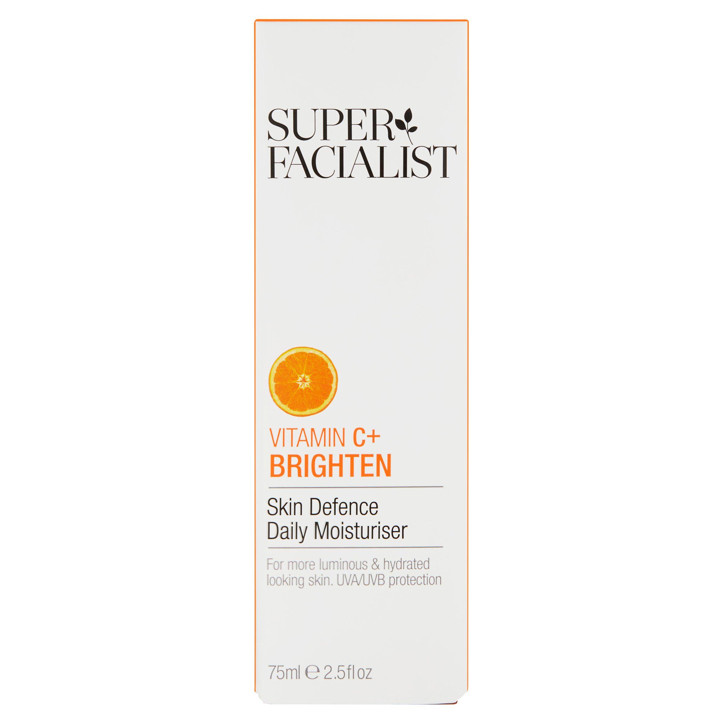 Super Facialist Vitamin C + Brighten Skin Defence Daily Moisturiser 75ml All Sainsburys